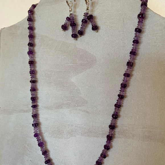 Radiant Amethyst Mix Necklace & Earrings - Picture 4 of 5